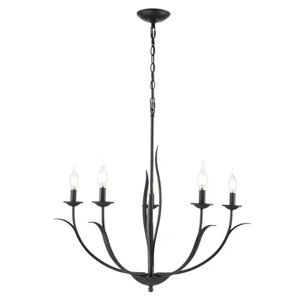 Matte Black Chandelier