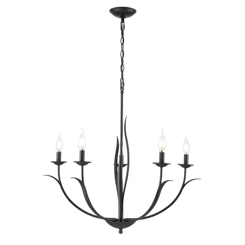 Matte Black Chandelier