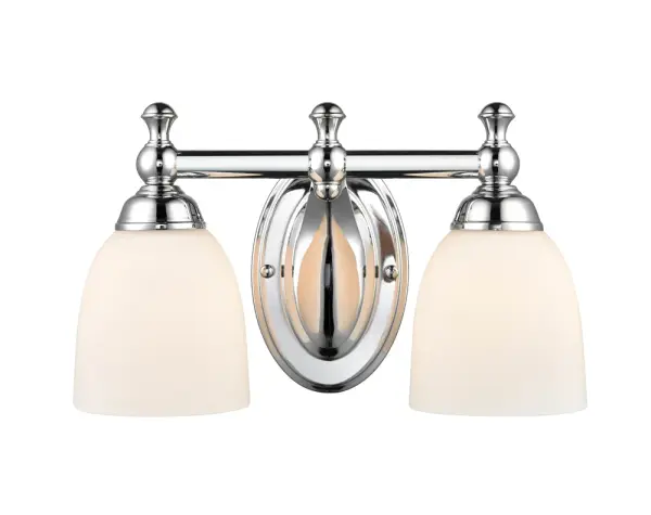 A versatile chrome vanity light that delivers clean, contemporary styling perfect for bathroom illumination. The polished chrome finish adds brightness and pairs well with modern fixtures and hardware.