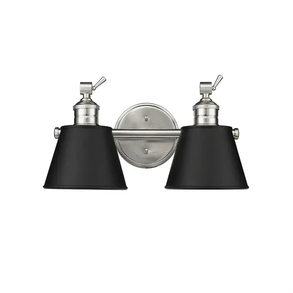The 4462 vanity light offers a clean, transitional design in brushed nickel that complements a wide range of bathroom styles. Its neutral finish and wall-mount configuration make it ideal for residential and commercial applications.