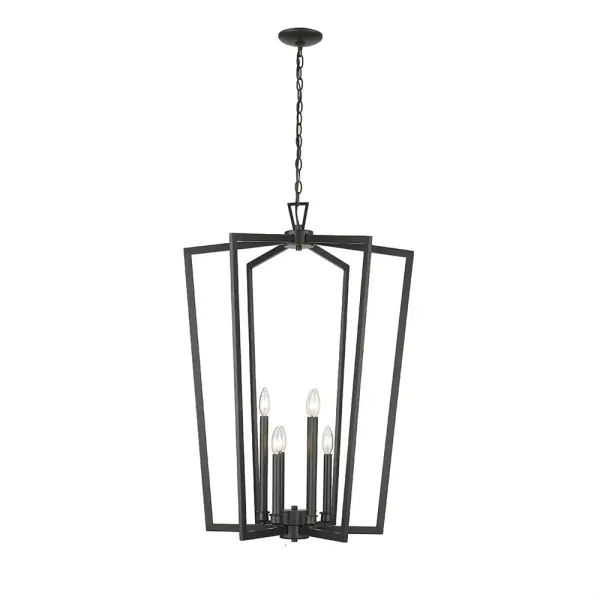 The 4526 pendant in matte black offers a contemporary aesthetic that complements modern and industrial interiors. Its versatile design works well in residential and commercial settings, providing focused illumination.