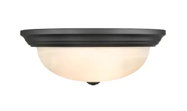 The 4605 flush mount delivers contemporary style with its clean matte black finish. Perfect for low-ceiling spaces, this fixture provides functional lighting while maintaining a minimalist aesthetic.