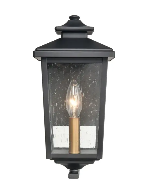 The 4641 outdoor light combines weather-resistant powder coated black finish with contemporary styling, making it ideal for modern exterior applications in both residential and commercial settings.