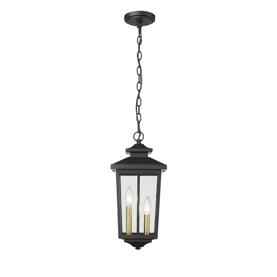Durable Outdoor Wall Sconce with Modern Black Finish