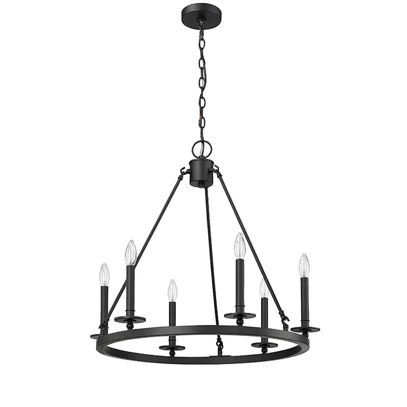 Matte Black Chandelier