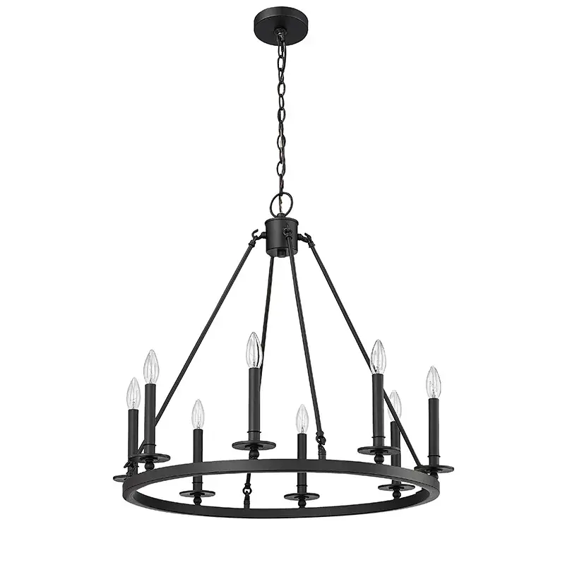 Matte Black Chandelier