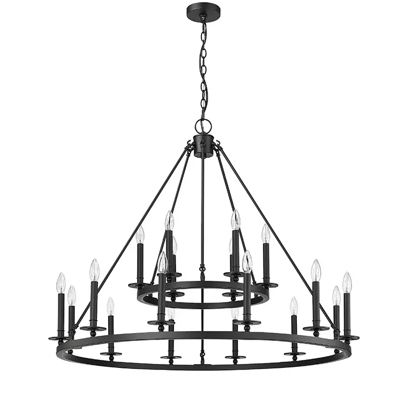 Matte Black Chandelier