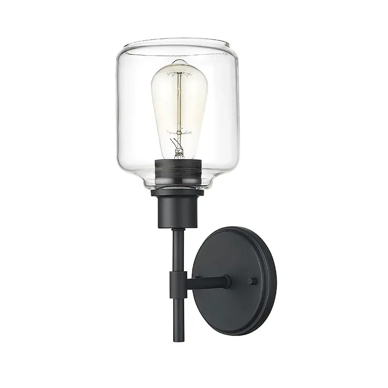 Matte Black Wall Sconce