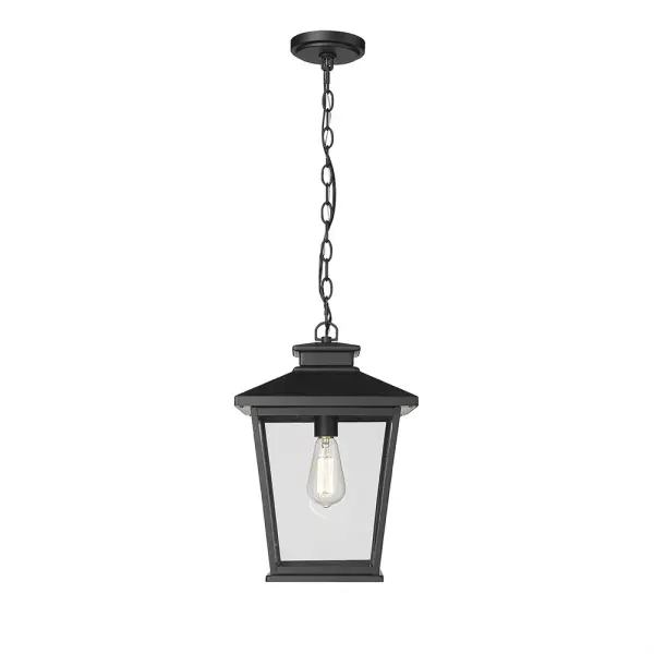 The 4722 outdoor light features a powder coated black finish designed for exterior applications. Its weather-resistant construction makes it suitable for patios, porches, and commercial outdoor spaces.