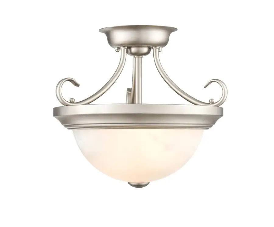 Brushed Nickel Semi-Flush Mount Ceiling Light