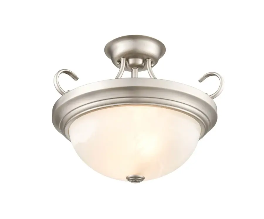 Brushed Nickel Semi-Flush Mount Ceiling Light