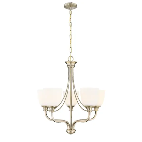 This Modern Gold chandelier brings contemporary elegance to any space with its refined metallic finish. Perfect for creating a sophisticated focal point in dining rooms and entryways.