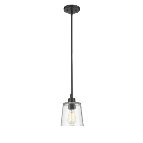 A sleek matte black pendant that brings contemporary sophistication to any room. The timeless black finish complements modern, industrial, and transitional interiors while providing focused task or ambient lighting.