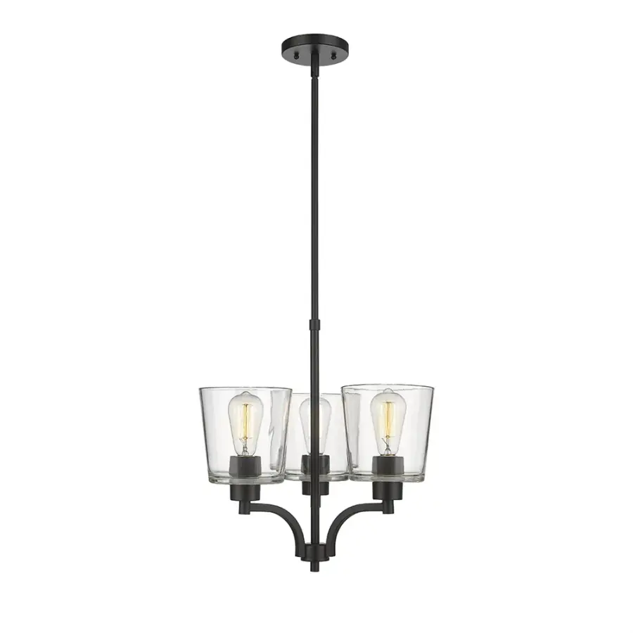 Matte Black Chandelier