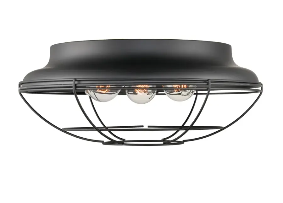5387 Matte Black Flush Mount