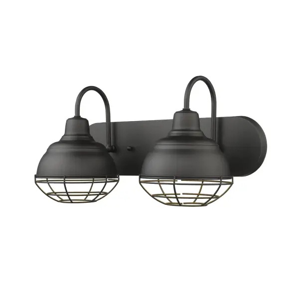 The 5422 vanity light brings sleek contemporary style to bathroom spaces with its matte black finish. Perfect for modern and industrial-inspired interiors seeking clean, sophisticated lighting.
