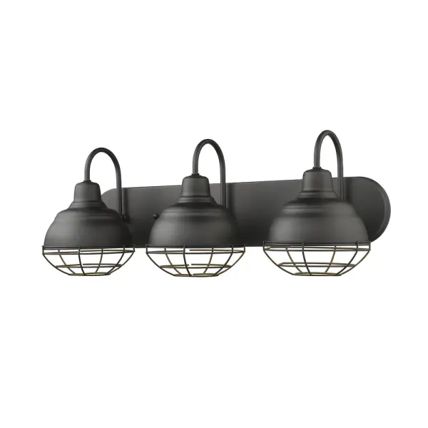 The 5423 vanity light brings sleek contemporary style to bathroom spaces with its matte black finish. Perfect for modern and industrial-inspired interiors seeking clean, sophisticated lighting.