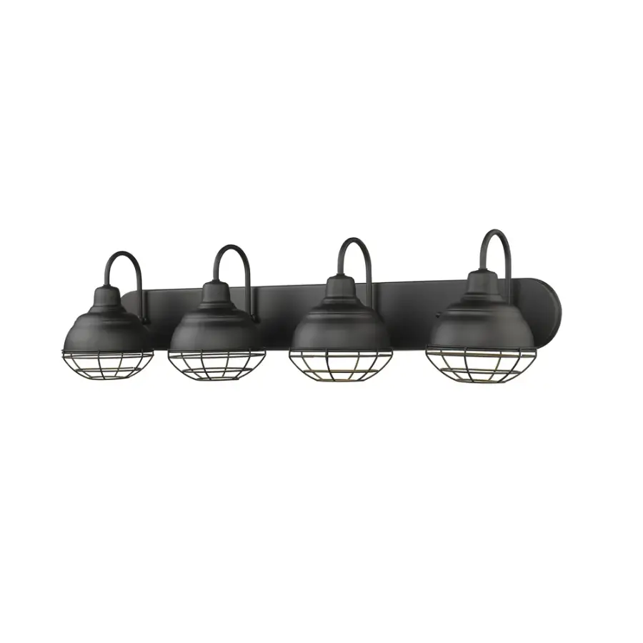 5424 Matte Black Bath Vanity Light