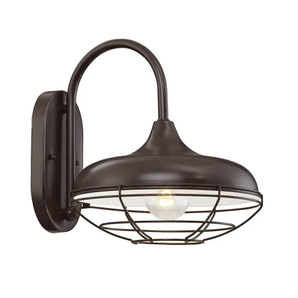 This outdoor light features aluminum construction with a bronze finish and UL Wet rating, making it suitable for fully exposed outdoor locations. Built to withstand the elements in any weather condition.