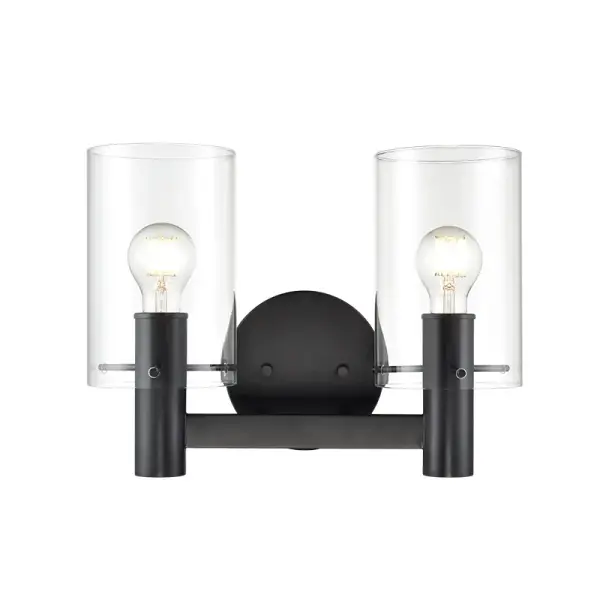 This contemporary vanity light features a sophisticated matte black finish that adds modern elegance to any bathroom. Perfect for creating clean, minimalist aesthetics while providing essential task lighting.