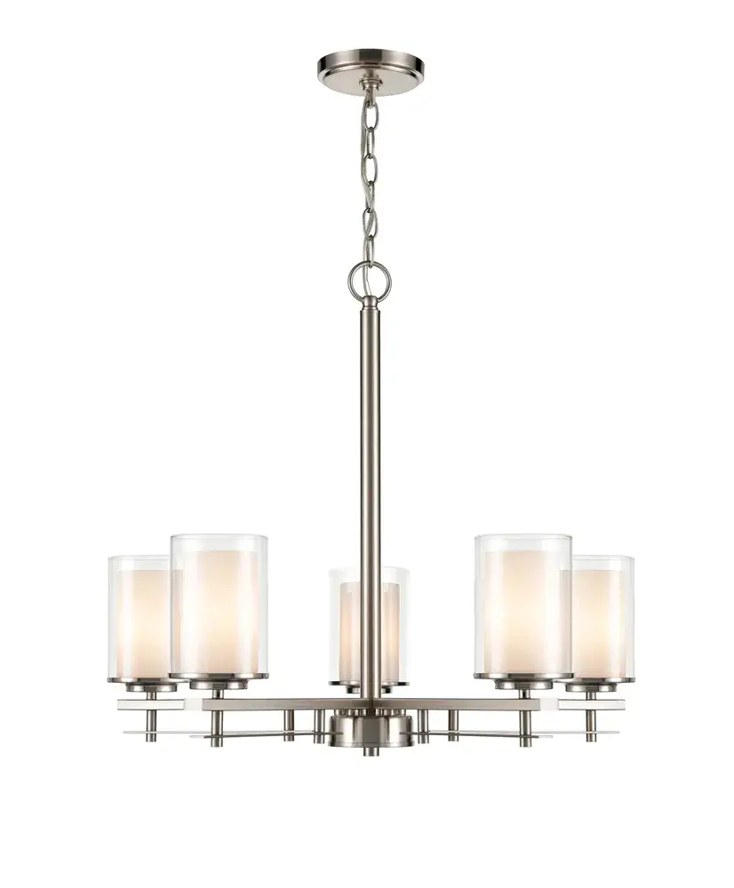 5515 Brushed Nickel Chandelier