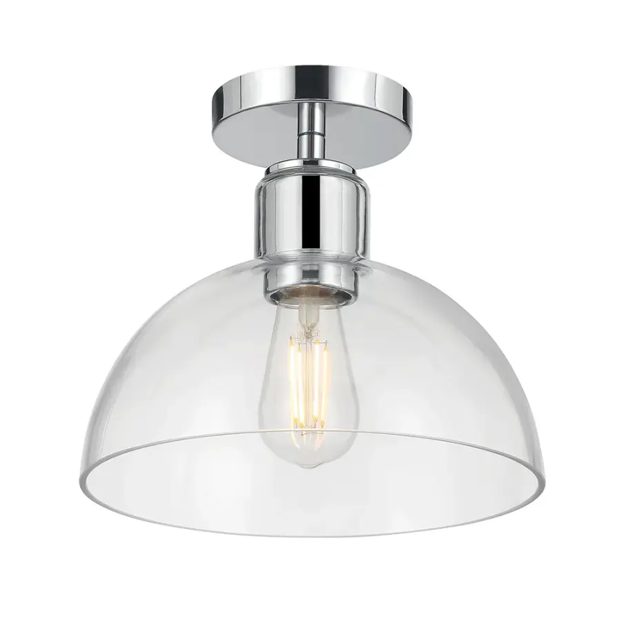 Knightsdale Chrome Semi-Flush Mount