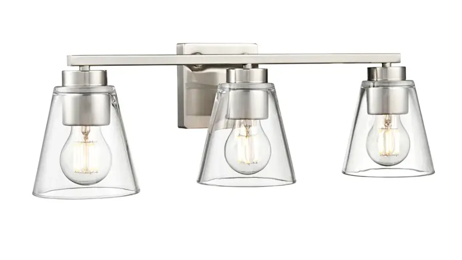 Strayhan 2-Light Vanity in Brushed Nickel