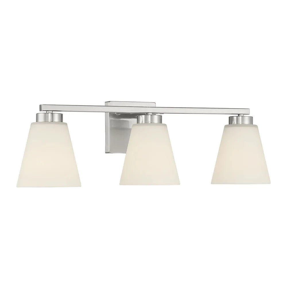 Strayhan 3-Light Vanity Bar in Brushed Nickel