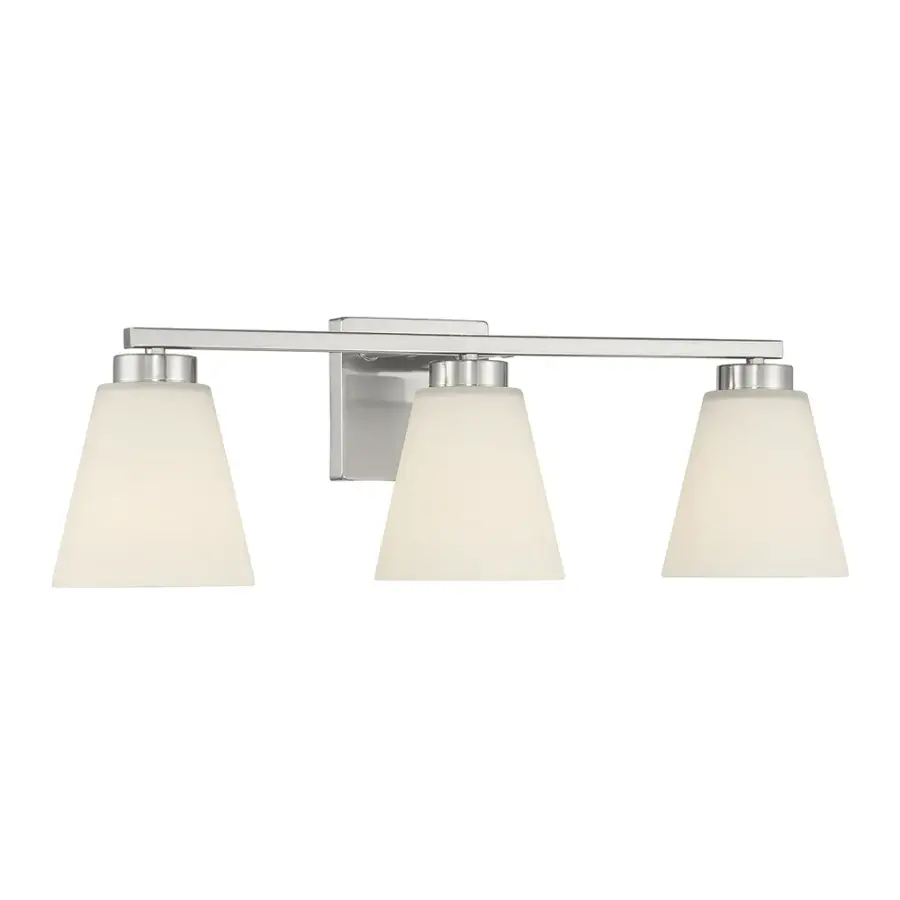 Strayhan 3-Light Vanity Bar in Brushed Nickel