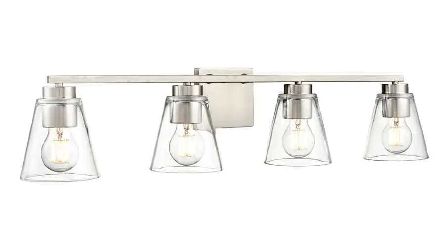 Strayhan 2-Light Vanity in Brushed Nickel
