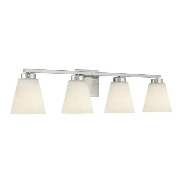 Strayhan 4-Light Vanity Bar in Brushed Nickel