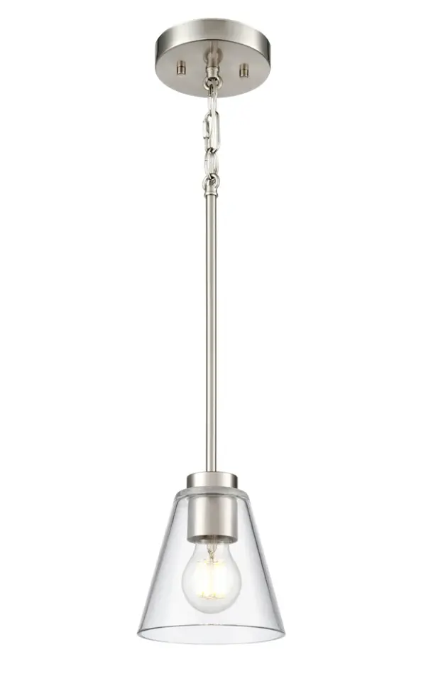 Strayhan 1-Light Pendant in Brushed Nickel