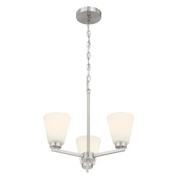 Strayhan 9-Light Chandelier in Brushed Nickel