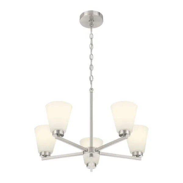 Strayhan 9-Light Chandelier in Brushed Nickel