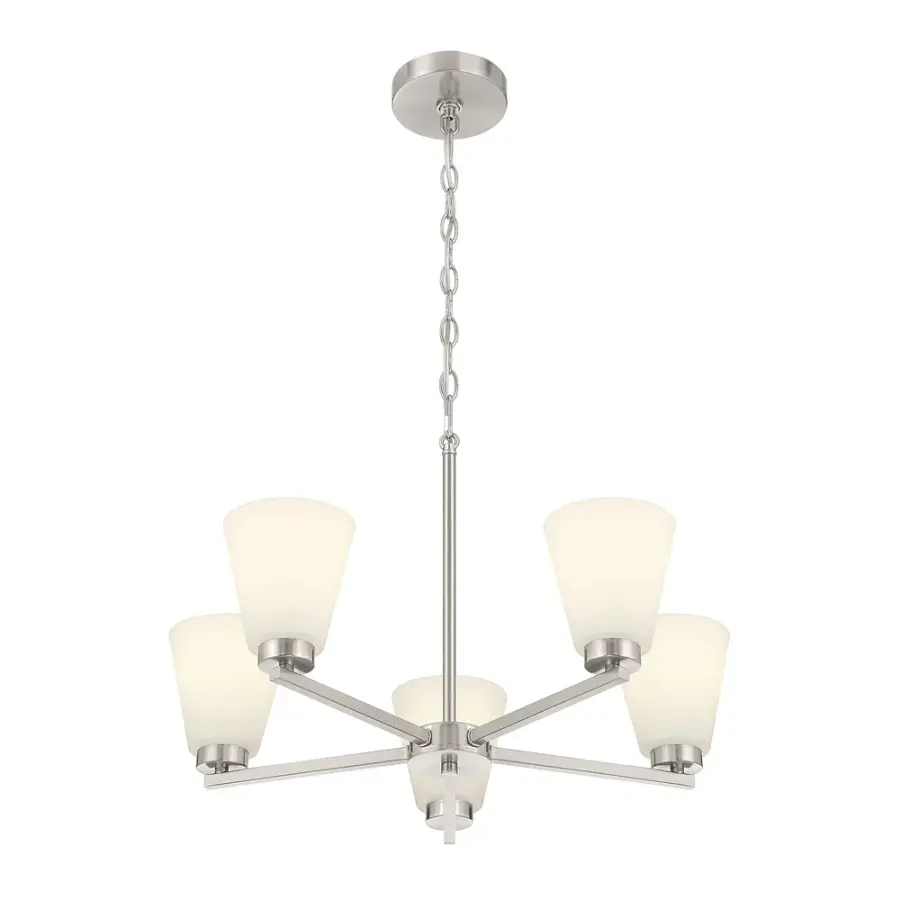 Strayhan 9-Light Chandelier in Brushed Nickel