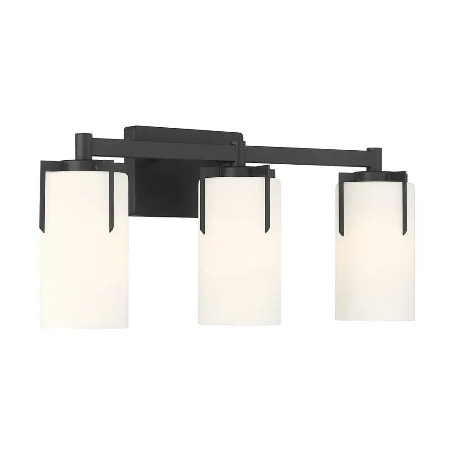 Froselle 3-Light Vanity Fixture in Matte Black