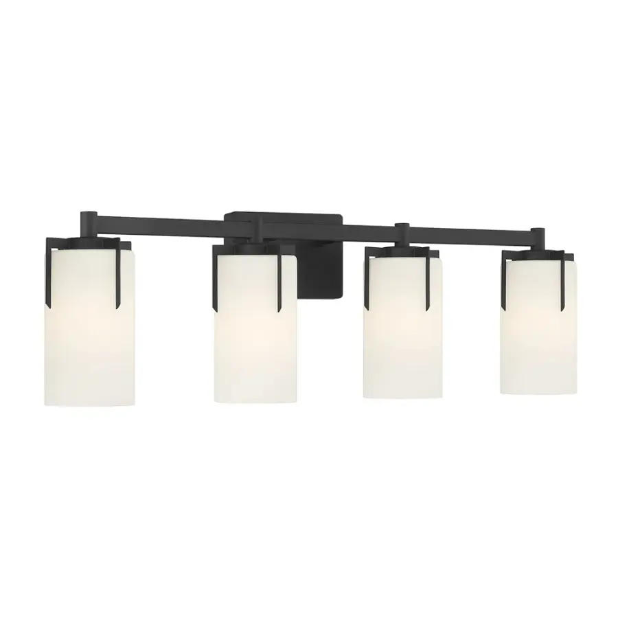 Froselle 4-Light Vanity Fixture in Matte Black