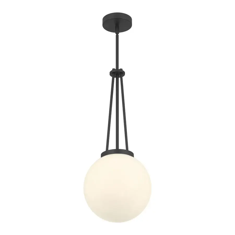 Vellin 1-Light Pendant with Opal Glass Shade