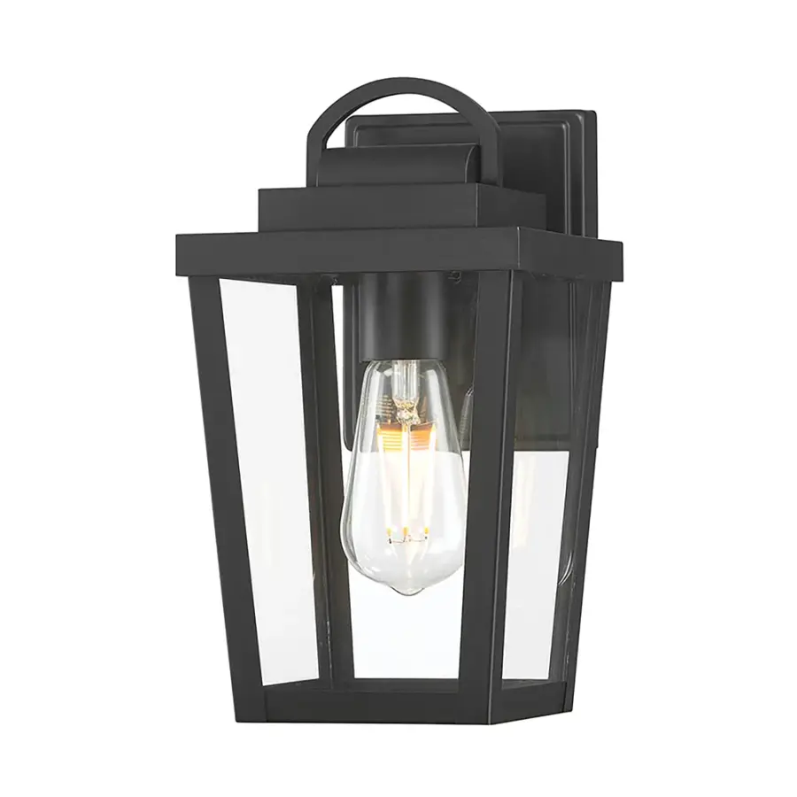 Brenwick Outdoor Lantern in Powder Coated Black
