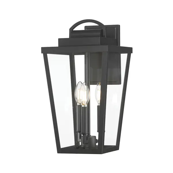 Brenwick Outdoor Lantern in Powder Coated Black