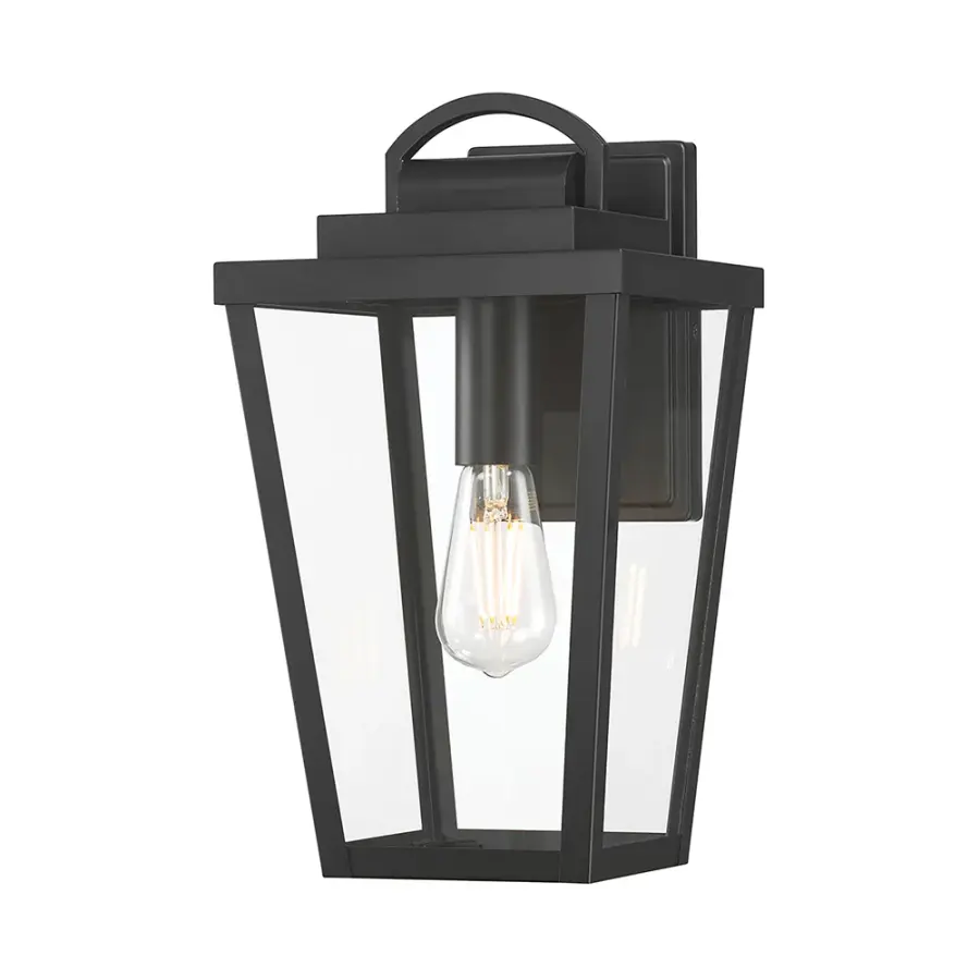 Brenwick Outdoor Lantern in Powder Coated Black