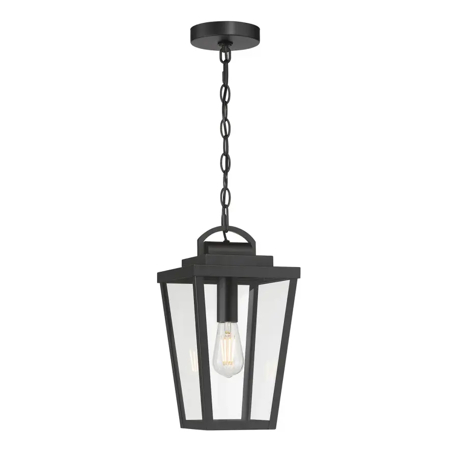 Brenwick Outdoor Lantern in Powder Coated Black - Image 1