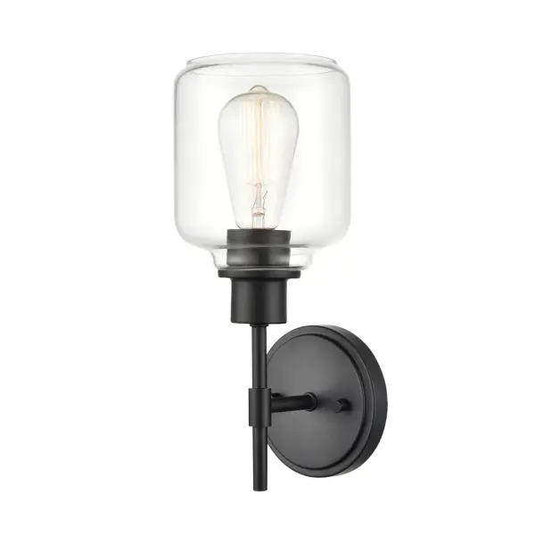 The 6941 wall sconce delivers contemporary style with its matte black finish, perfect for adding ambient lighting to hallways, bathrooms, and bedrooms while maintaining a clean, modern aesthetic.