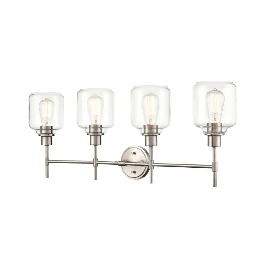 Brushed Nickel Bath Vanity Light