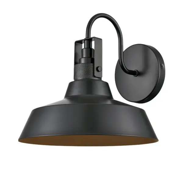 A versatile outdoor lighting fixture with powder coated black finish designed for weather resistance and contemporary appeal. Suitable for residential and commercial exterior applications.