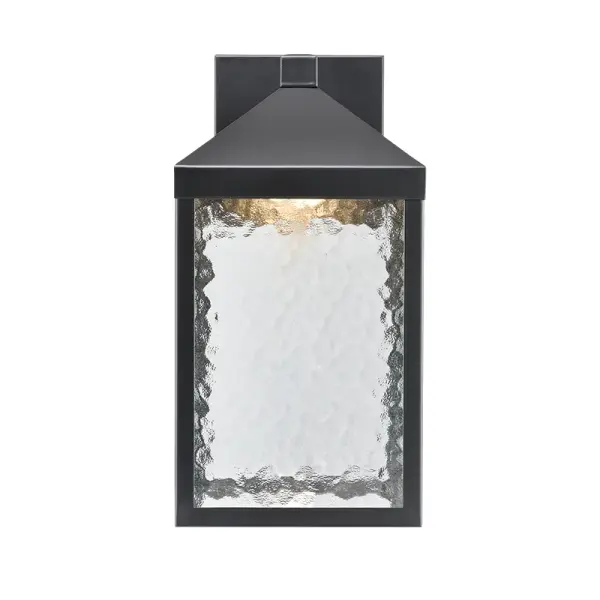 This contemporary outdoor LED wall sconce delivers exceptional 90 CRI lighting with a durable powder coated black finish. Energy-efficient LED technology provides long-lasting illumination for entryways, patios, and commercial exteriors.