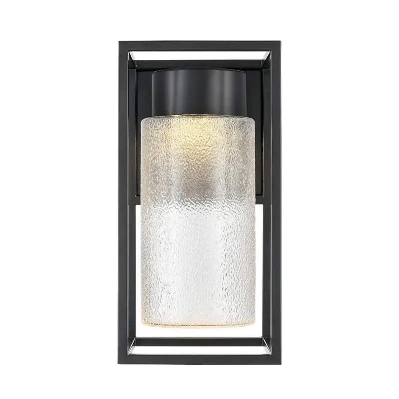 Outdoor LED Wall Sconce in Powder Coated Black