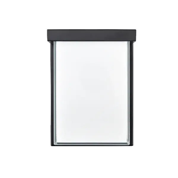 This contemporary outdoor LED wall sconce features 90 CRI for exceptional color rendering and a durable powder coated black finish. Energy-efficient LED technology provides reliable illumination for entryways and patios.