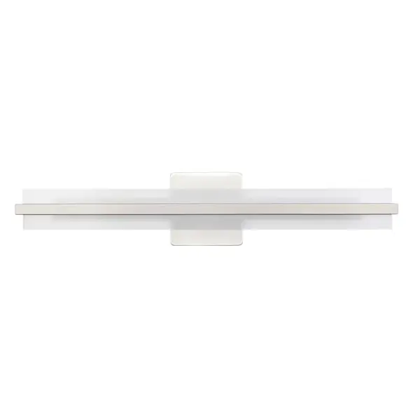 This LED vanity light delivers exceptional 90 CRI color accuracy in a versatile brushed nickel finish, making it ideal for grooming tasks and makeup application where true color representation matters.
