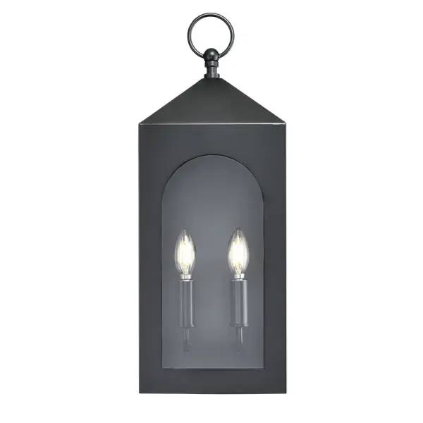 The 7812 outdoor light combines weather-resistant construction with a contemporary black finish, making it ideal for modern exterior applications requiring reliable illumination.
